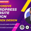 I will build responsive wordpress website design and website development