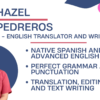 I will write and translate texts in spanish and english